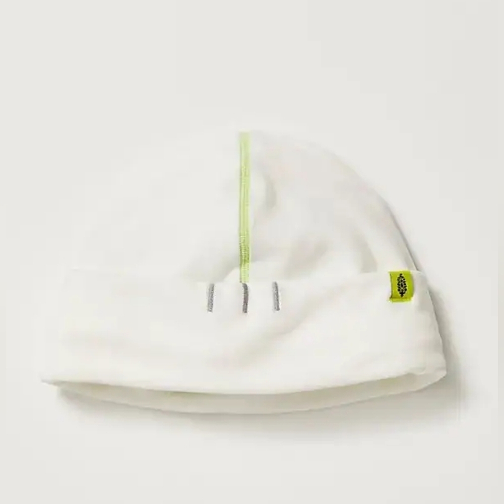 FP Movement by Free People Finish Line Micro Fleece Beanie In White Citrus New